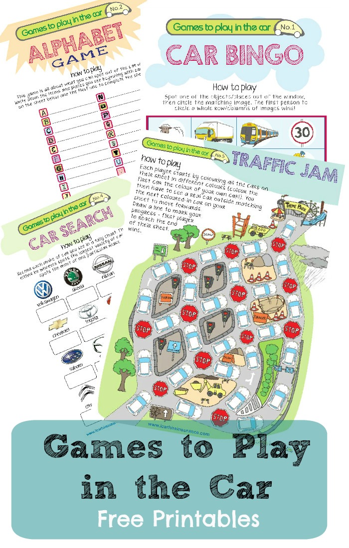 Keeping Kids Entertained in the Car : Travel Printables for Kids - In
