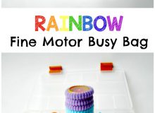 Rainbow Fine Motor Busy Bag