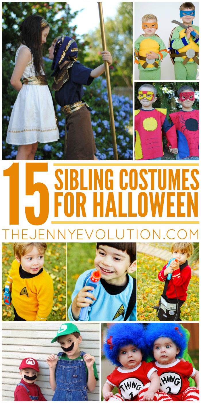 Sibling-Halloween-Costumes - In The Playroom