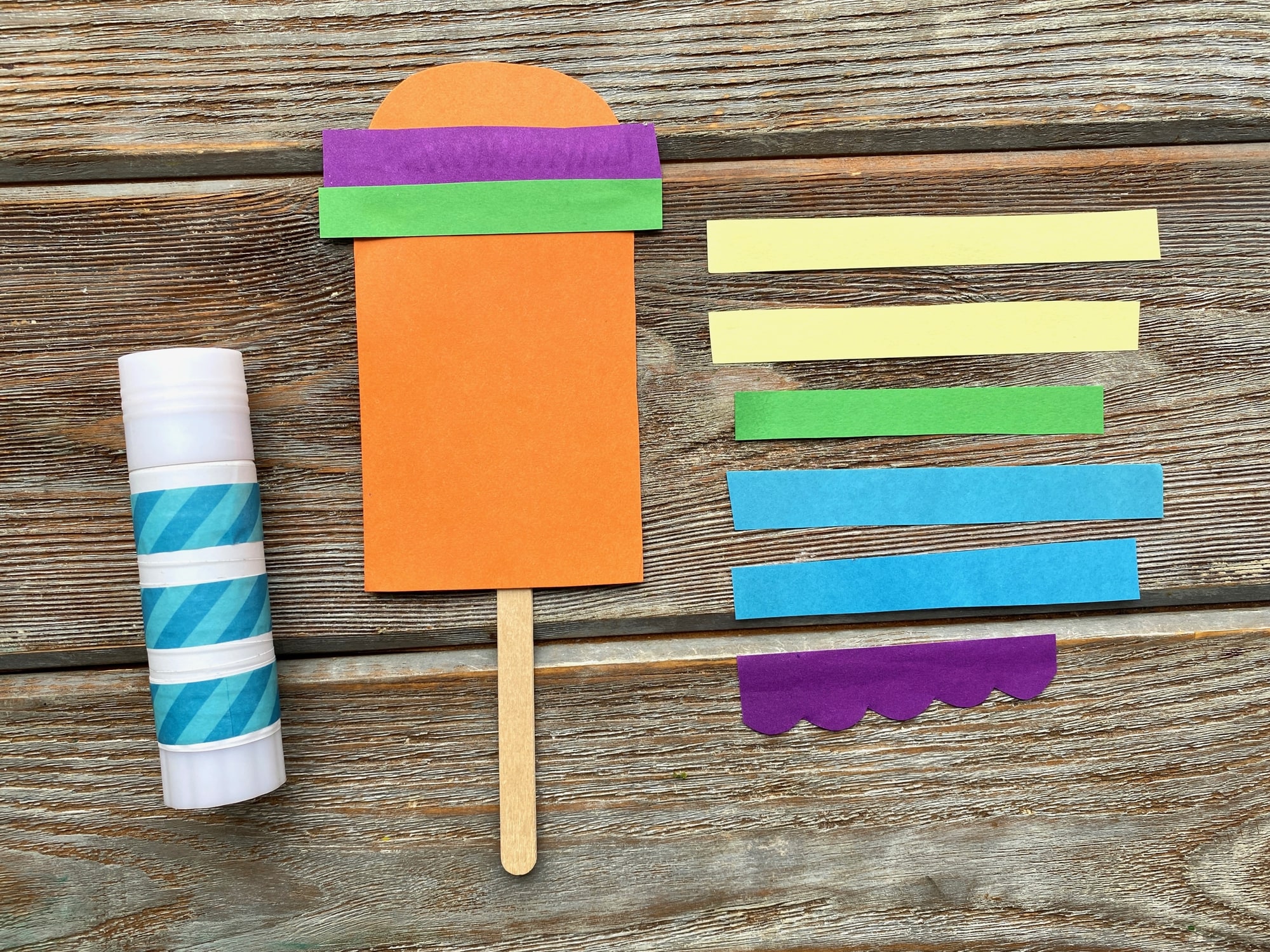 Paper Popsicles Paper Popsicle Stick Craft - In The Playroom