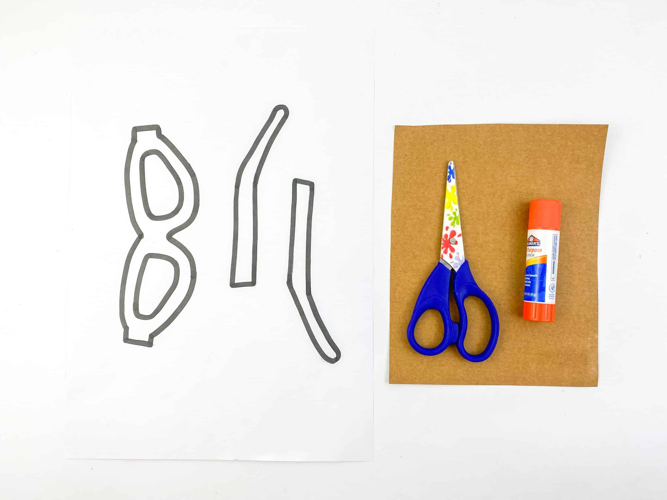Spectacles Craft DIY Sunglasses Craft - In The Playroom